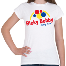 PRINTFASHION Ricky Bobby Racing Team - Női póló - Fehér női póló