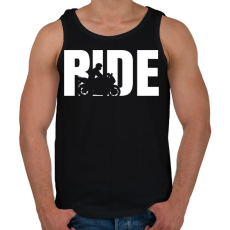 PRINTFASHION Ride - Férfi atléta - Fekete