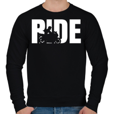 PRINTFASHION Ride - Férfi pulóver - Fekete férfi pulóver, kardigán