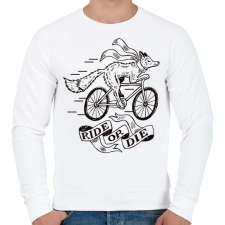 PRINTFASHION Ride or die?! - Férfi pulóver - Fehér férfi pulóver, kardigán