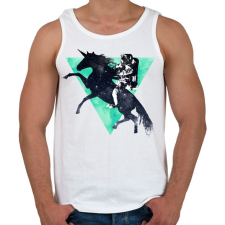 PRINTFASHION Ride the universe - Férfi atléta - Fehér atléta, trikó