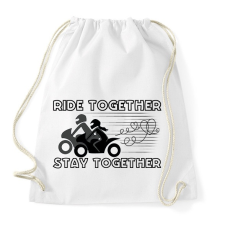 PRINTFASHION ridetogether - Sportzsák, Tornazsák - Fehér tornazsák