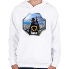 PRINTFASHION Ring of Elysium ikon Logó - Gyerek kapucnis pulóver - Fehér gyerek pulóver, kardigán