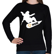 PRINTFASHION Ring of Elysium - Snowboard (Fehér) - Női pulóver - Fekete