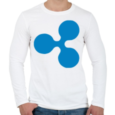 PRINTFASHION Ripple - Férfi hosszú ujjú póló - Fehér