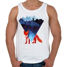 PRINTFASHION Risky road - Férfi atléta - Fehér