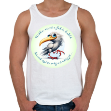 PRINTFASHION Ritka, mint a fehér holló... - Férfi atléta - Fehér