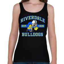 PRINTFASHION Riverdale Bulldogs - Női atléta - Fekete női trikó