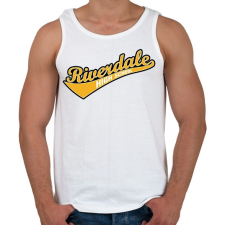 PRINTFASHION Riverdale logo - Férfi atléta - Fehér atléta, trikó