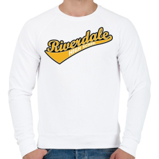 PRINTFASHION Riverdale logo - Férfi pulóver - Fehér