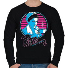 PRINTFASHION Riverdale Pop's - Férfi pulóver - Fekete férfi pulóver, kardigán