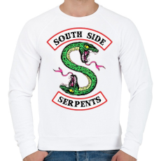 PRINTFASHION Riverdale South Side Serpents - Férfi pulóver - Fehér