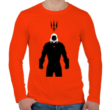 PRINTFASHION Ríviai Geralt - Férfi hosszú ujjú póló - Narancs férfi póló