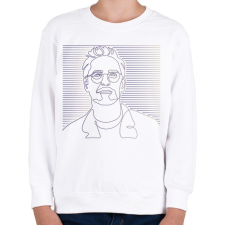 PRINTFASHION Robert Downey Jr. - Vonalas - Gyerek pulóver - Fehér gyerek pulóver, kardigán