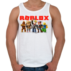 PRINTFASHION Roblox - Férfi atléta - Fehér