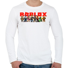 PRINTFASHION Roblox - Férfi hosszú ujjú póló - Fehér férfi póló