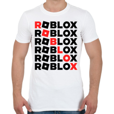 PRINTFASHION roblox - Férfi póló - Fehér
