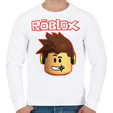 PRINTFASHION Roblox - Férfi pulóver - Fehér férfi pulóver, kardigán