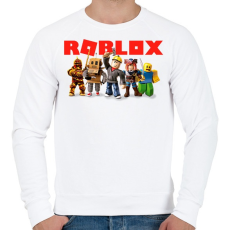 PRINTFASHION Roblox - Férfi pulóver - Fehér