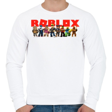 PRINTFASHION Roblox - Férfi pulóver - Fehér
