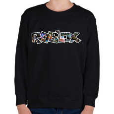PRINTFASHION roblox - Gyerek pulóver - Fekete