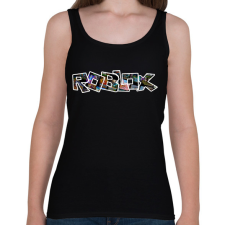 PRINTFASHION roblox - Női atléta - Fekete női trikó