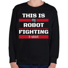 PRINTFASHION Robot fighting t-shirt - Gyerek pulóver - Fekete gyerek pulóver, kardigán