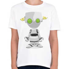 PRINTFASHION Robot - Gyerek póló - Fehér gyerek póló