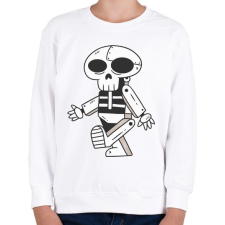 PRINTFASHION Robot-koponya - Gyerek pulóver - Fehér gyerek pulóver, kardigán