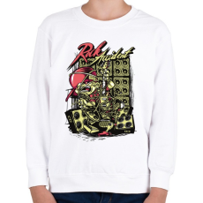 PRINTFASHION Rock accident - graffiti style - Gyerek pulóver - Fehér