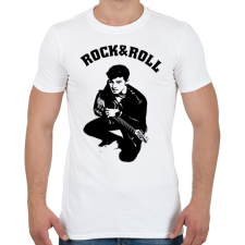 PRINTFASHION rock and roll4 - Férfi póló - Fehér férfi póló