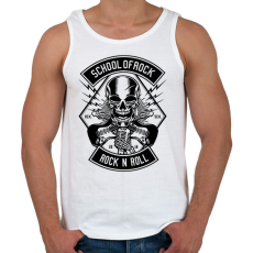 PRINTFASHION Rock and roll - Férfi atléta - Fehér