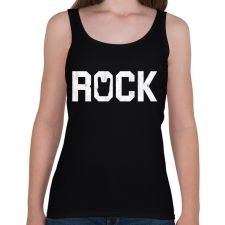 PRINTFASHION Rock and roll - Női atléta - Fekete női trikó