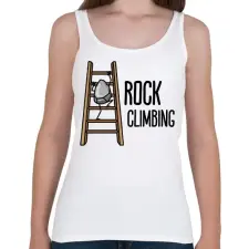 PRINTFASHION Rock climbing - Női atléta - Fehér női trikó