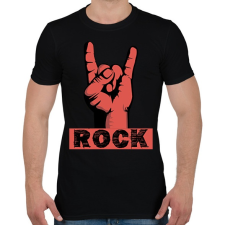 PRINTFASHION rock - Férfi póló - Fekete férfi póló