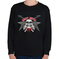PRINTFASHION rock - Gyerek pulóver - Fekete gyerek pulóver, kardigán