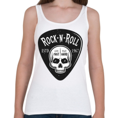 PRINTFASHION Rock 'n' Roll - Live fast, Play hard - Női atléta - Fehér