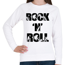 PRINTFASHION Rock n Roll - Női pulóver - Fehér