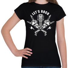 PRINTFASHION Rock - Női póló - Fekete női póló