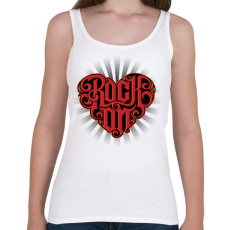 PRINTFASHION Rock on - Női atléta - Fehér