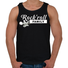 PRINTFASHION ROCK'ROLLE FAMILY - Férfi atléta - Fekete atléta, trikó