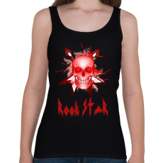 PRINTFASHION rock star red - Női atléta - Fekete