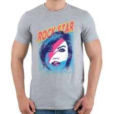 PRINTFASHION Rock sztár - Férfi póló - Sport szürke férfi póló