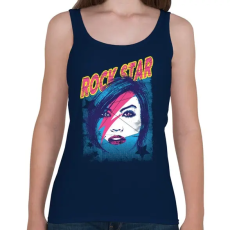 PRINTFASHION Rock sztár - Női atléta - Sötétkék