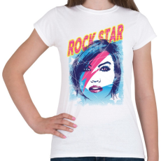 PRINTFASHION Rock sztár - Női póló - Fehér