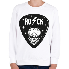 PRINTFASHION Rock UFO - Gyerek pulóver - Fehér