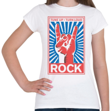 PRINTFASHION Rock zene_ - Női póló - Fehér női póló