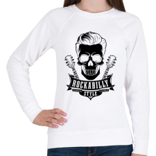 PRINTFASHION Rockabilly 2 fekete - Női pulóver - Fehér női pulóver, kardigán