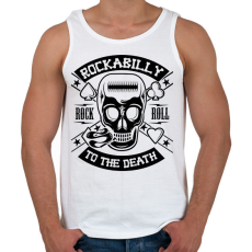 PRINTFASHION Rockabilly fekete - Férfi atléta - Fehér