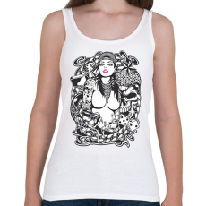 PRINTFASHION Rocker fantasy tattoo art - Női atléta - Fehér